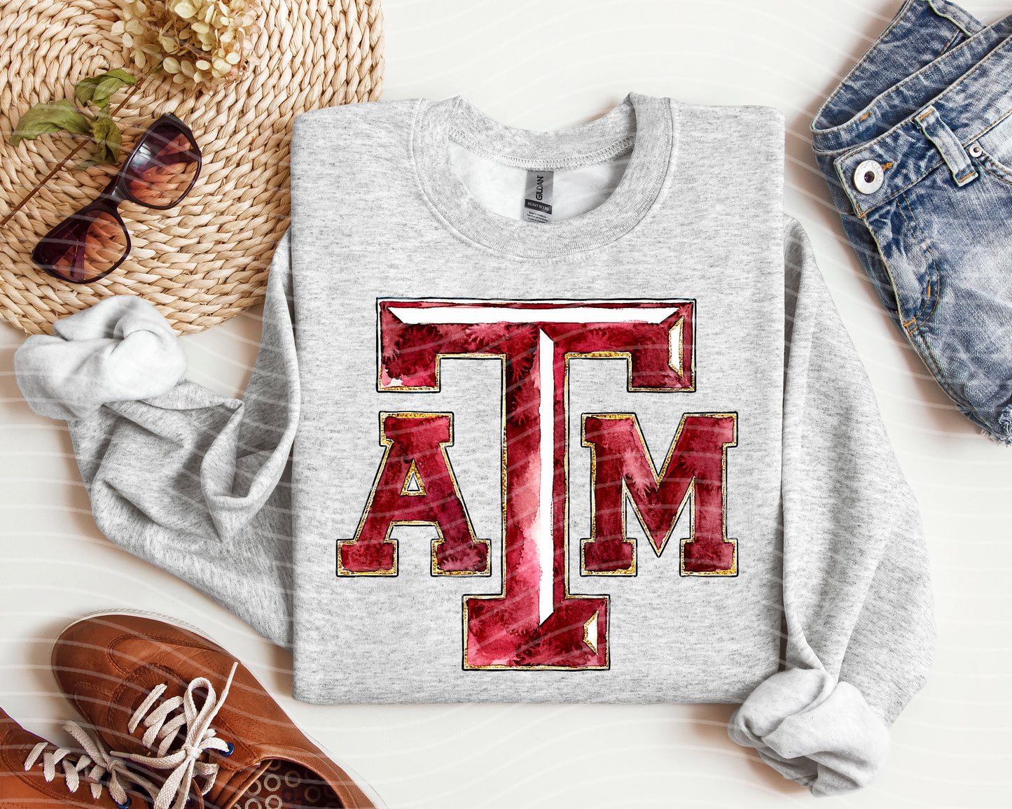 A&M Watercolor Graphic Tee