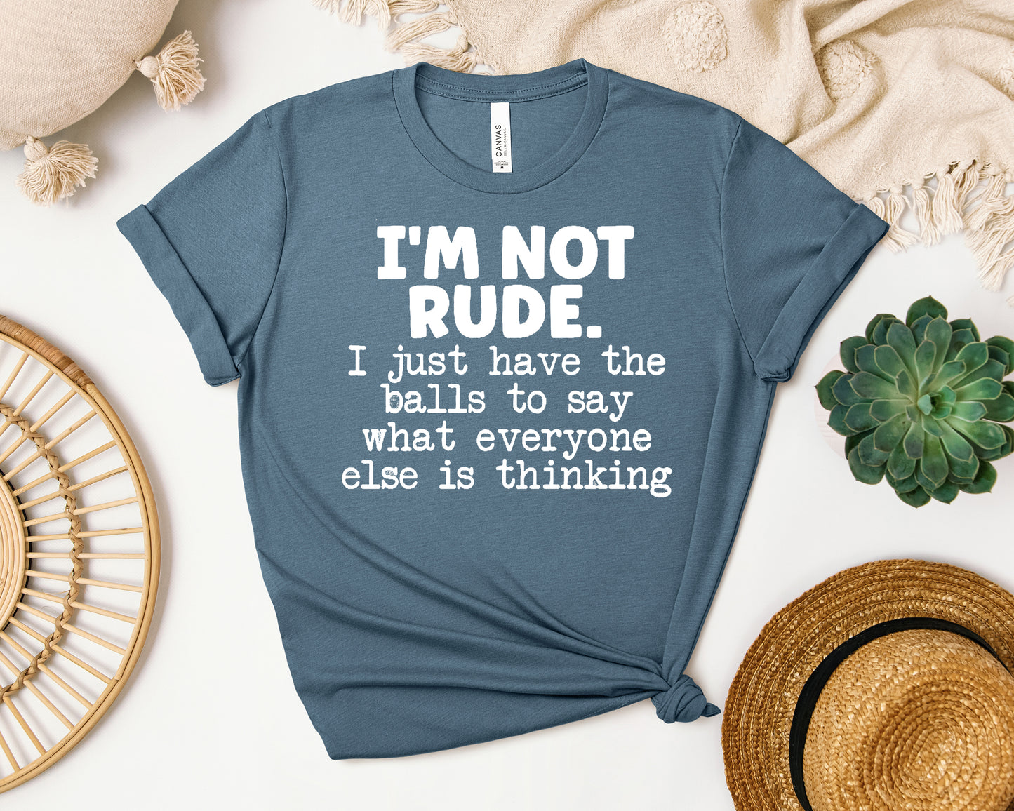 I'm Not Rude Graphic Tee