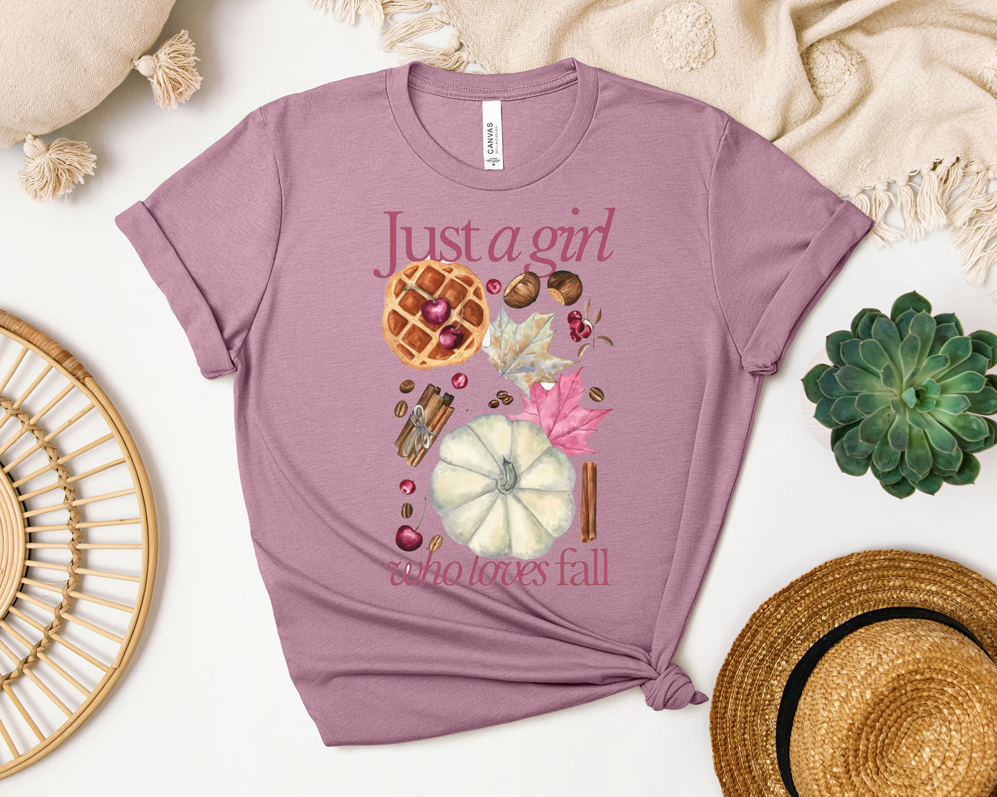 Just a Girl Who Loves Fall Graphic Tee