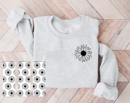 Sunflower Doodle Graphic Tee Graphic Tee