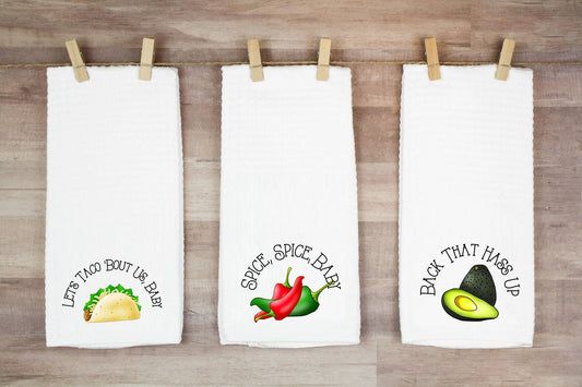 Lets Taco Bout Us Baby Hand Towel