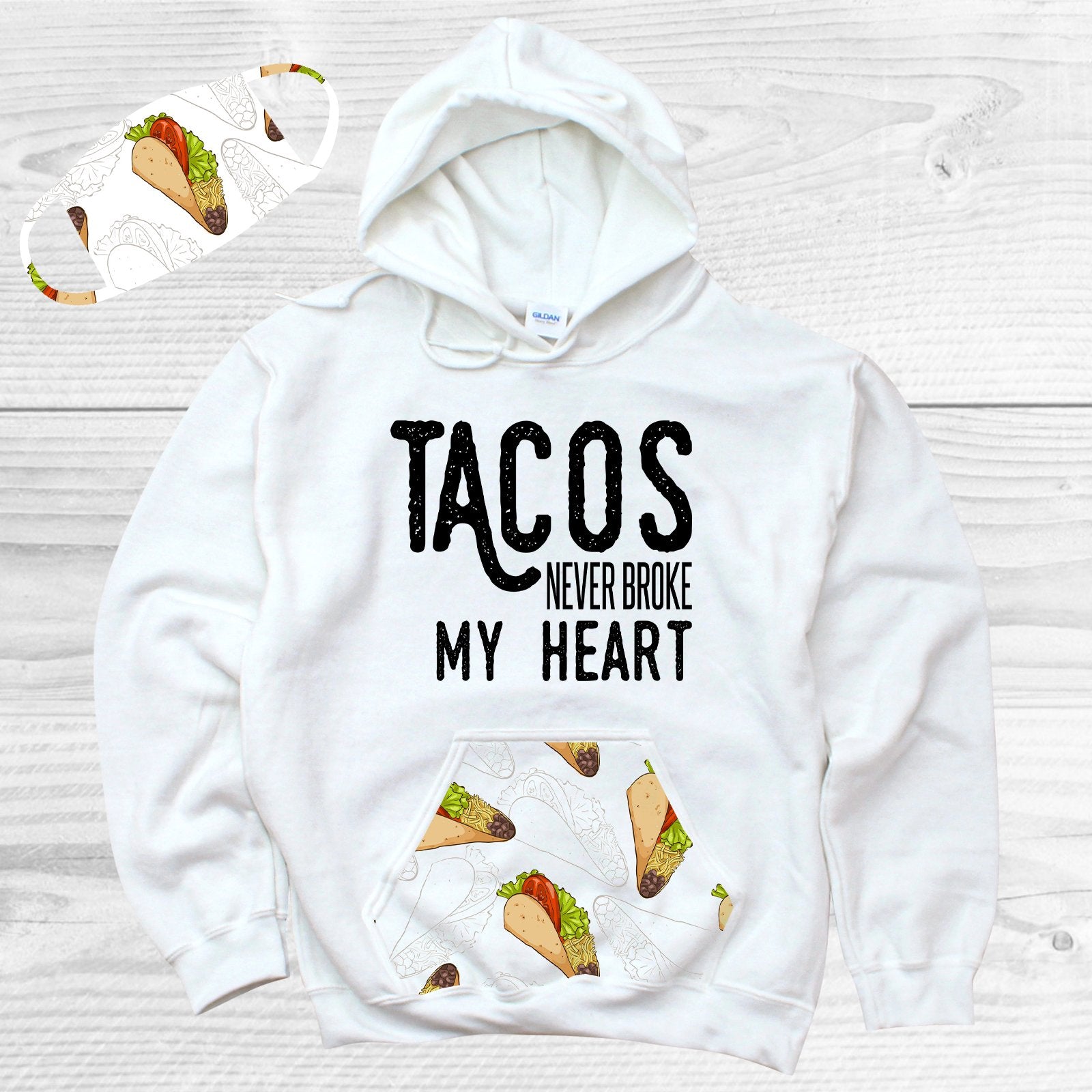 Tacos Face Covering Graphic Tee