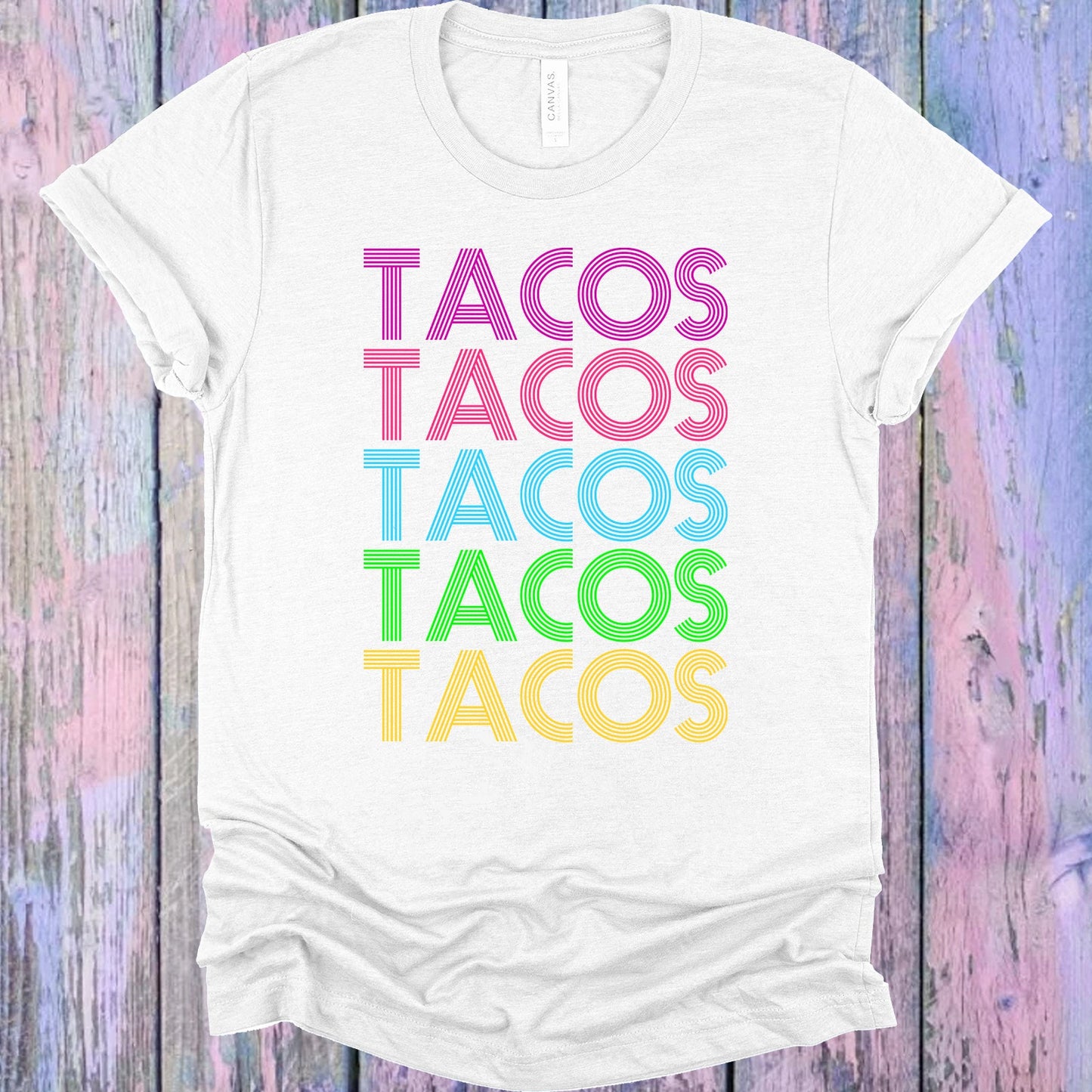 Tacos Rainbow Graphic Tee Graphic Tee