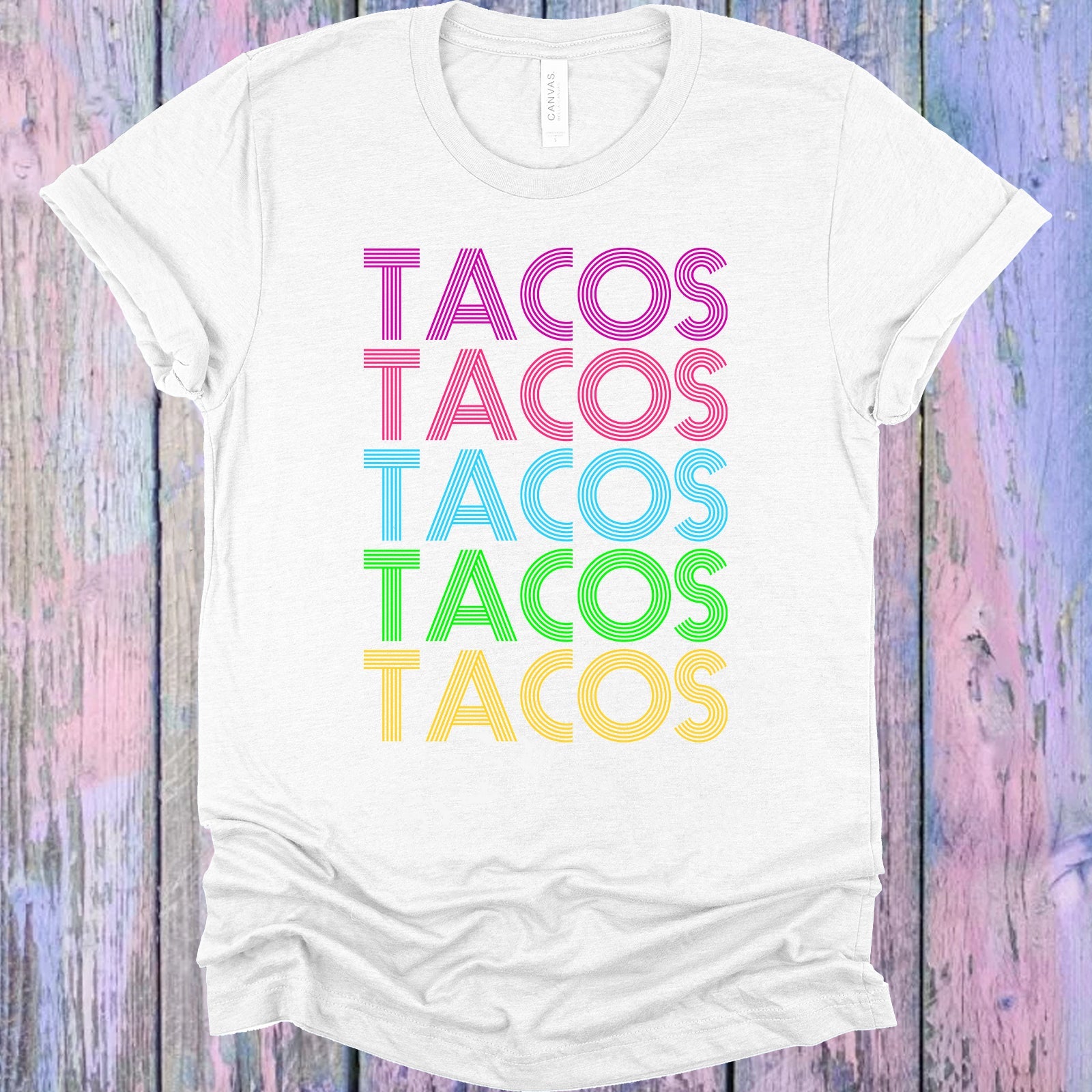 Tacos Rainbow Graphic Tee Graphic Tee