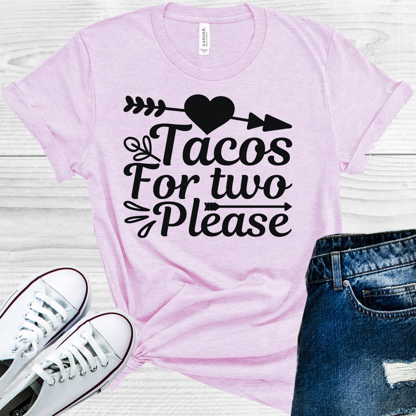 Tacos For Two Please Graphic Tee Graphic Tee