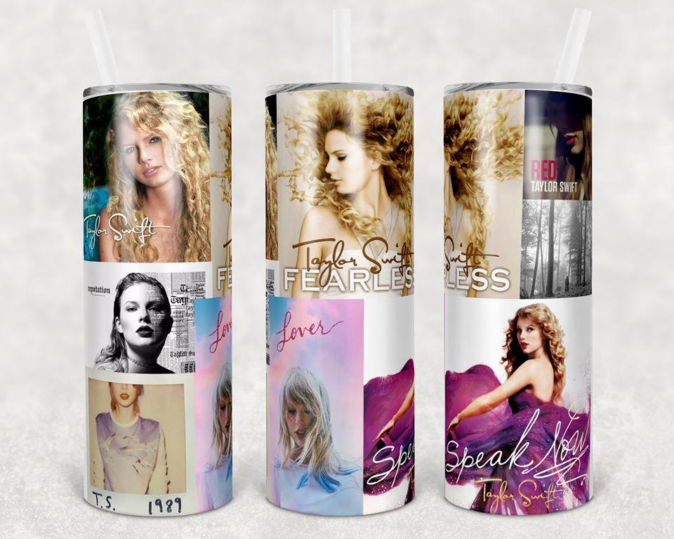 Taylor Swift 20 Oz Skinny Tumbler