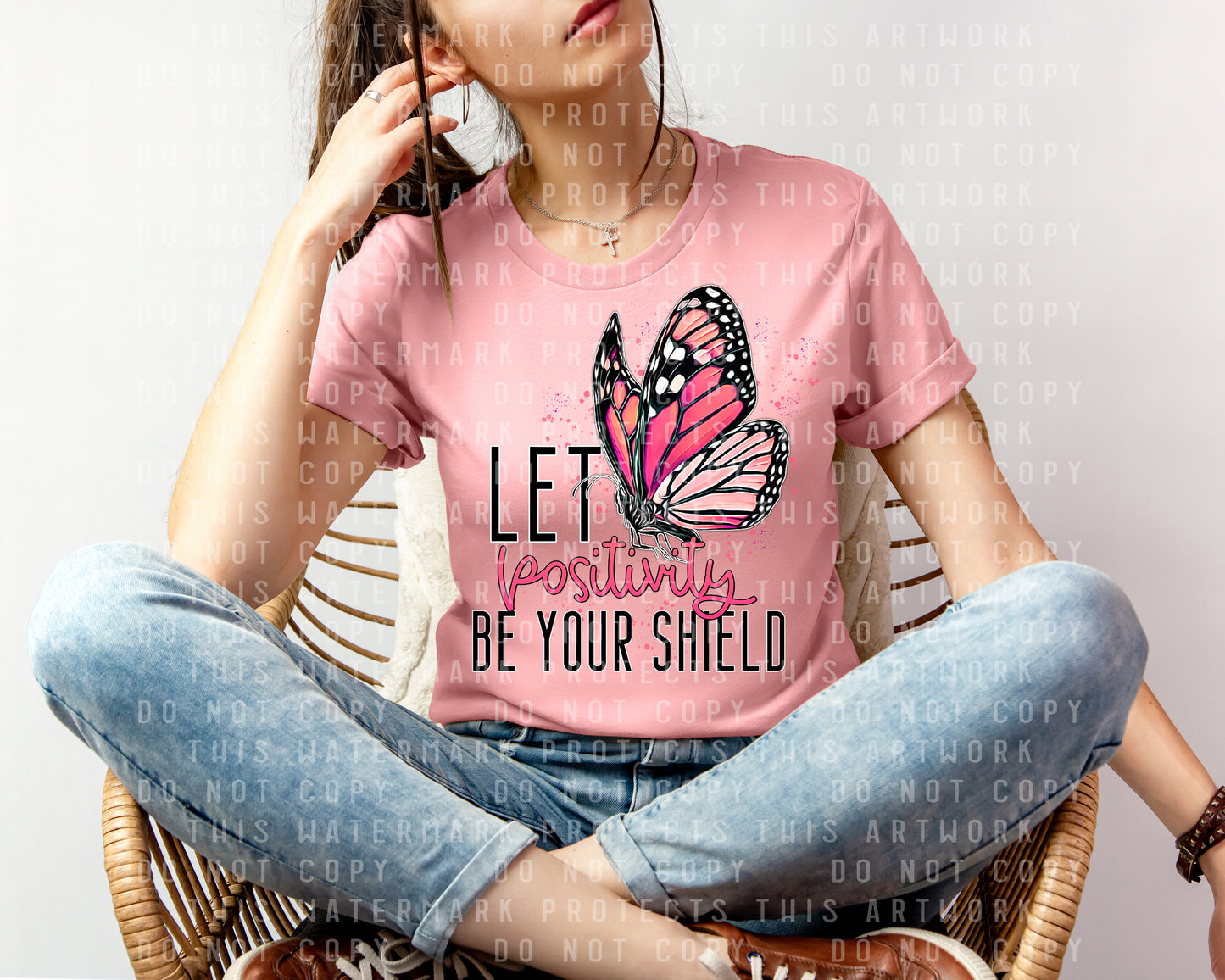 Let Your Positivity Be Your Shield Graphic Tee