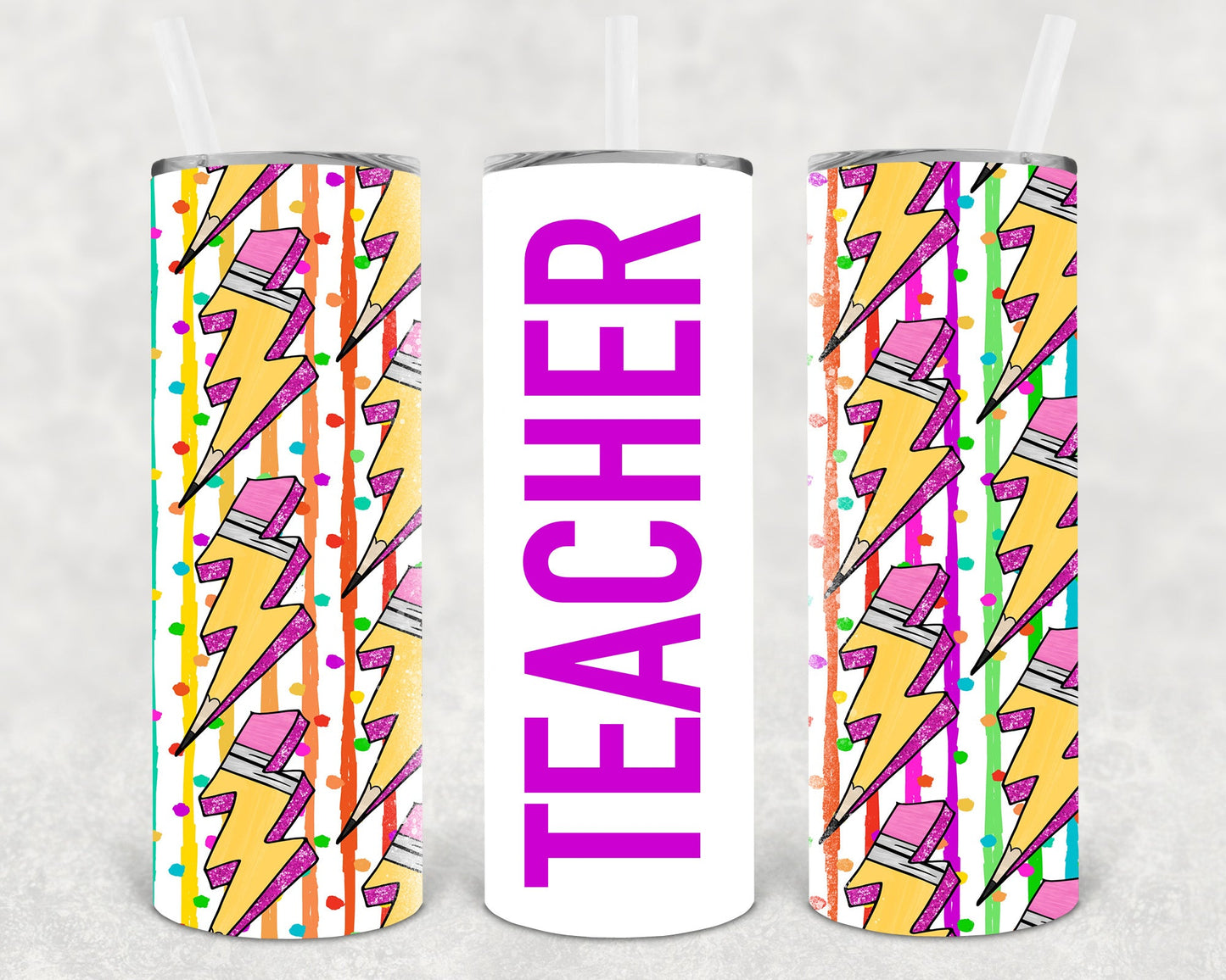 Teacher 20 Oz Skinny Tumbler