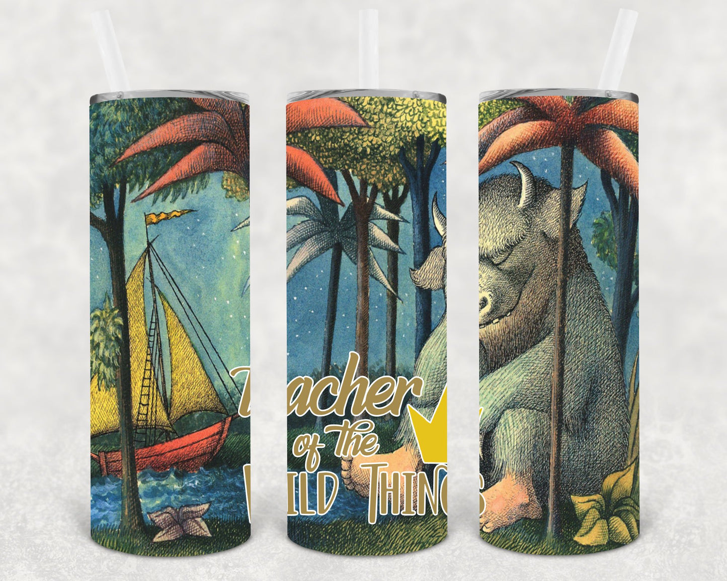 Teacher Of The Wild Things 20 Oz Skinny Tumbler
