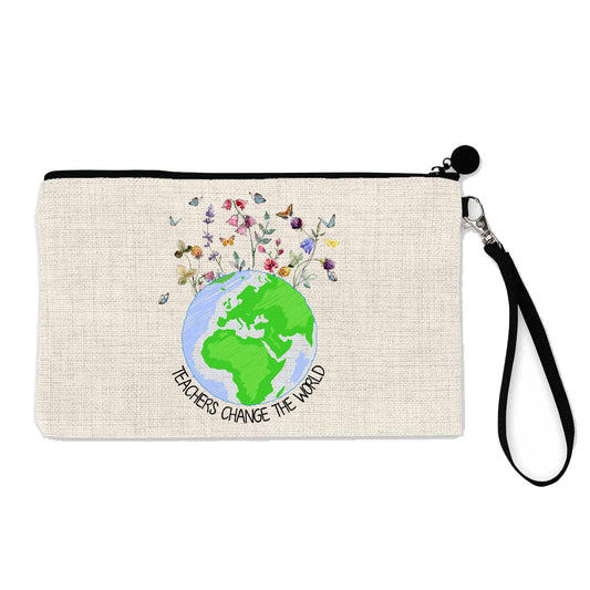 Teachers Change The World Wristlet