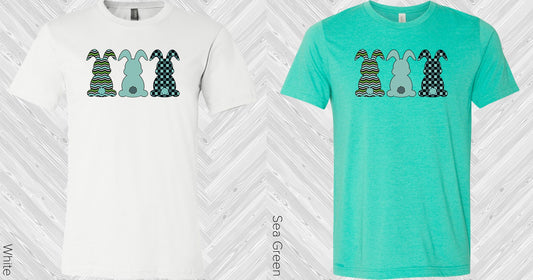 Teal And Navy Bunnies Graphic Tee Graphic Tee