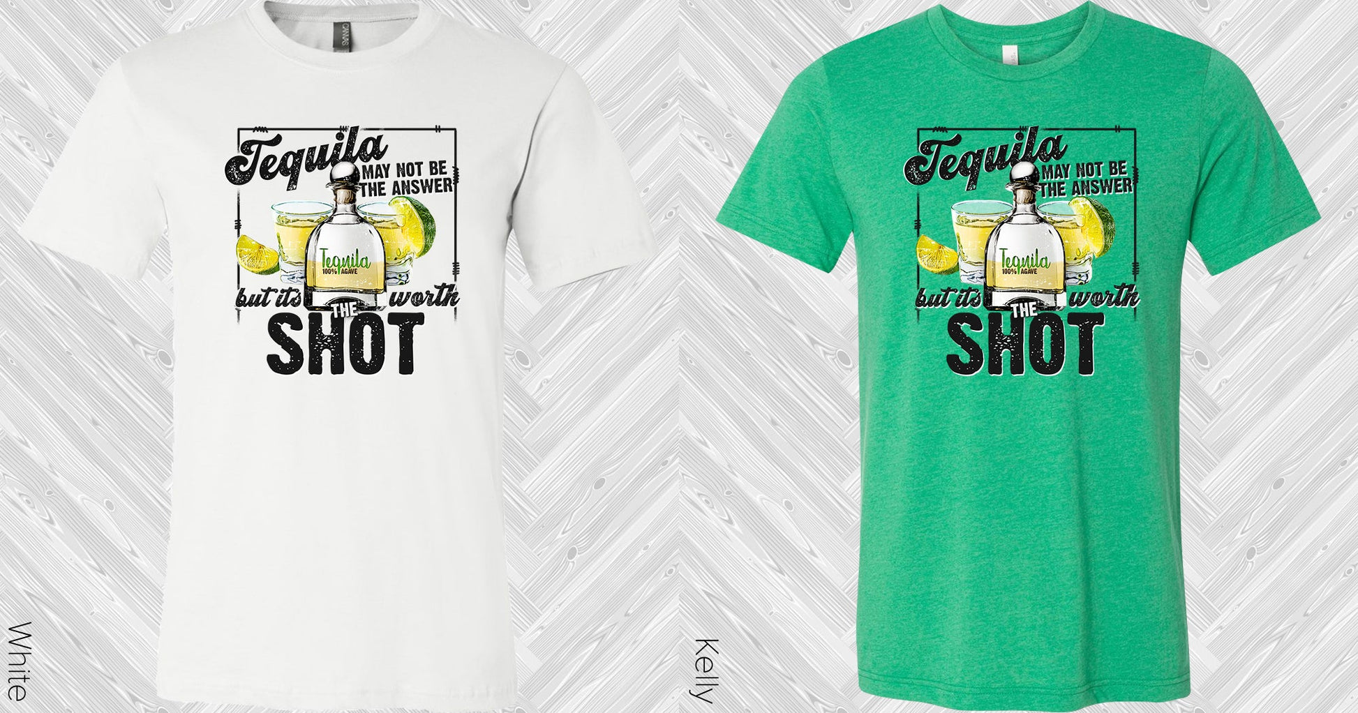 Tequila May Not Be The Answer But Its Worth Shot Graphic Tee Graphic Tee