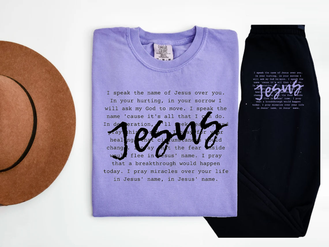 I Speak The Name Of Jesus Graphic Tee Graphic Tee