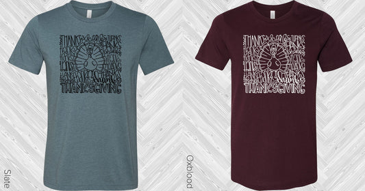 Thanksgiving Subway Art Graphic Tee Graphic Tee