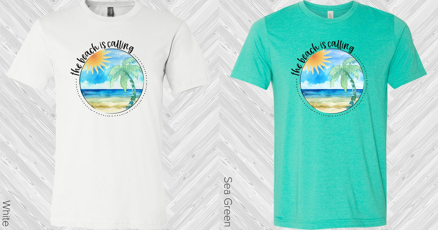 The Beach Is Calling Graphic Tee Graphic Tee