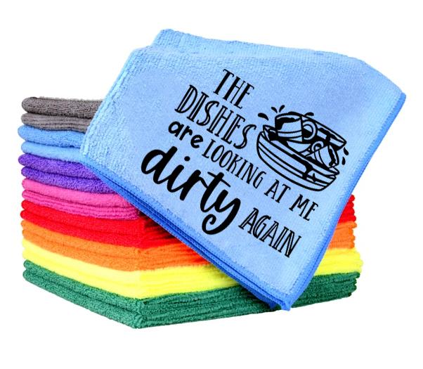 The Dishes Are Looking At Me Dirty Again Towel
