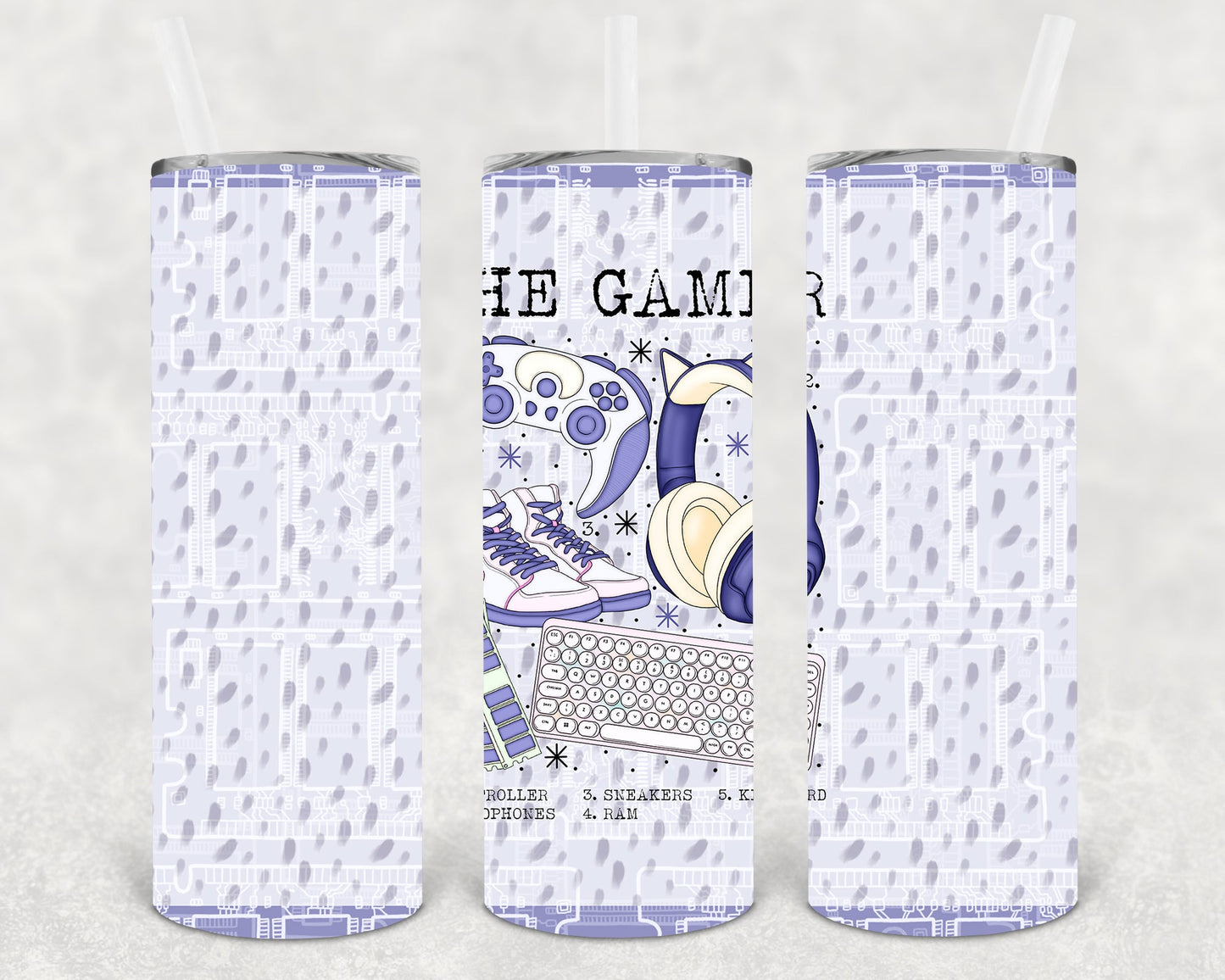 The Gamer 20 Oz Skinny Tumbler