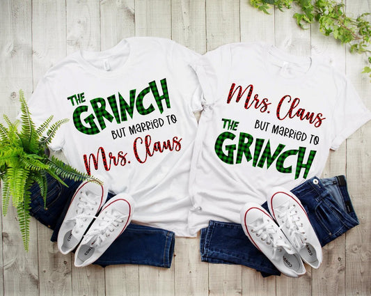 Mrs Claus But Married To The Grinch Graphic Tee Graphic Tee