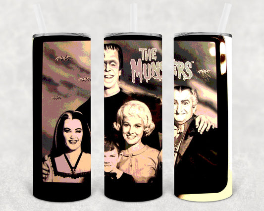 The Munsters 20 Oz Skinny Tumbler