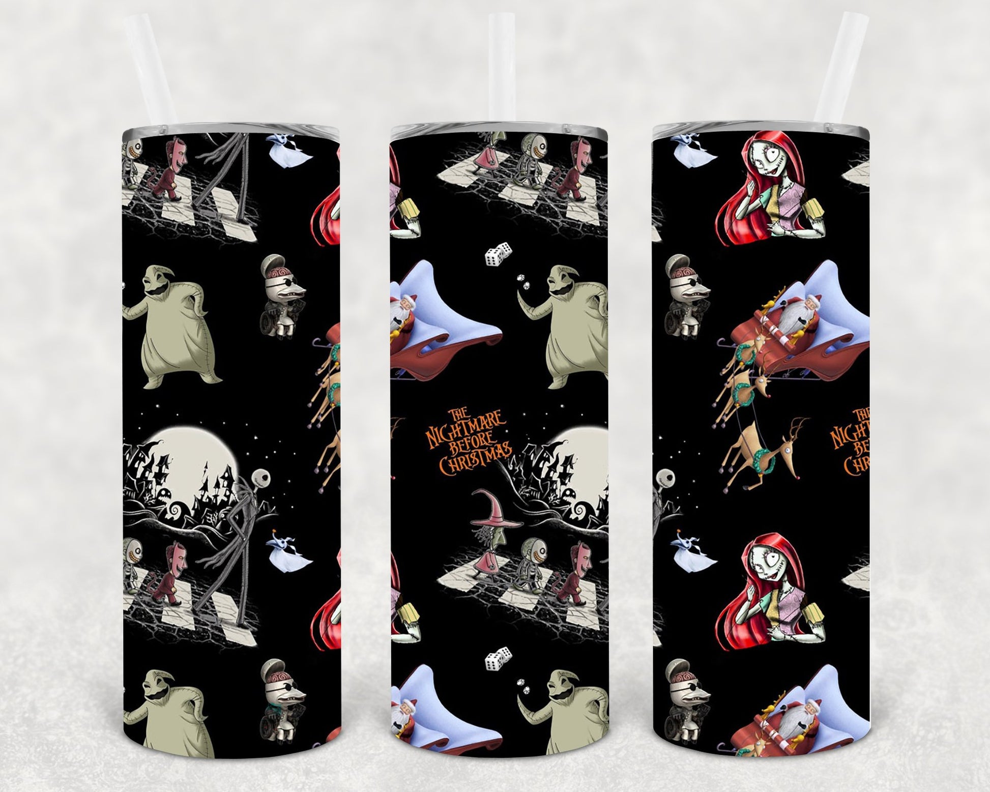 The Nightmare Before Christmas 20 Oz Skinny Tumbler