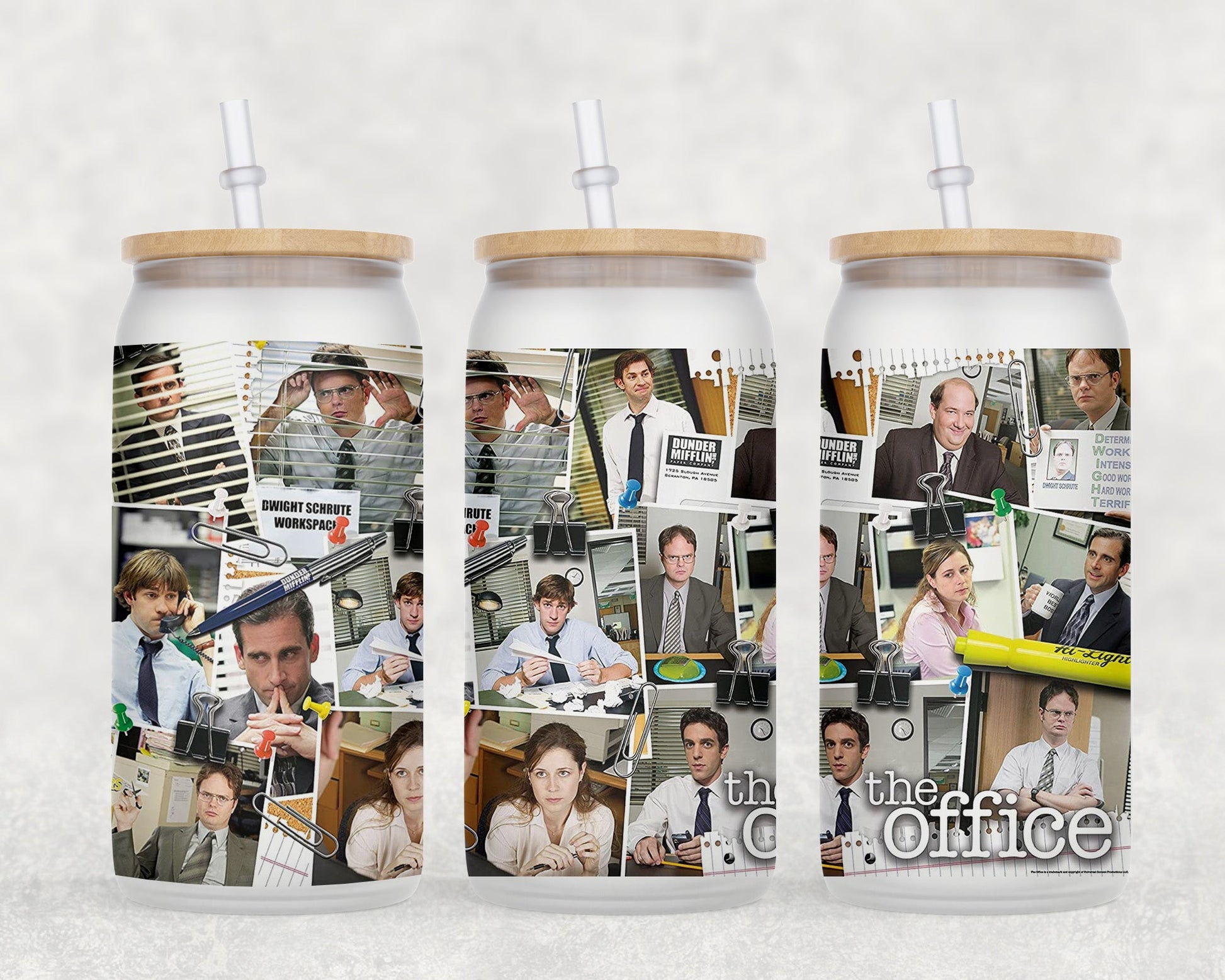 The Office 16 Oz Glass Can Coffee Mug