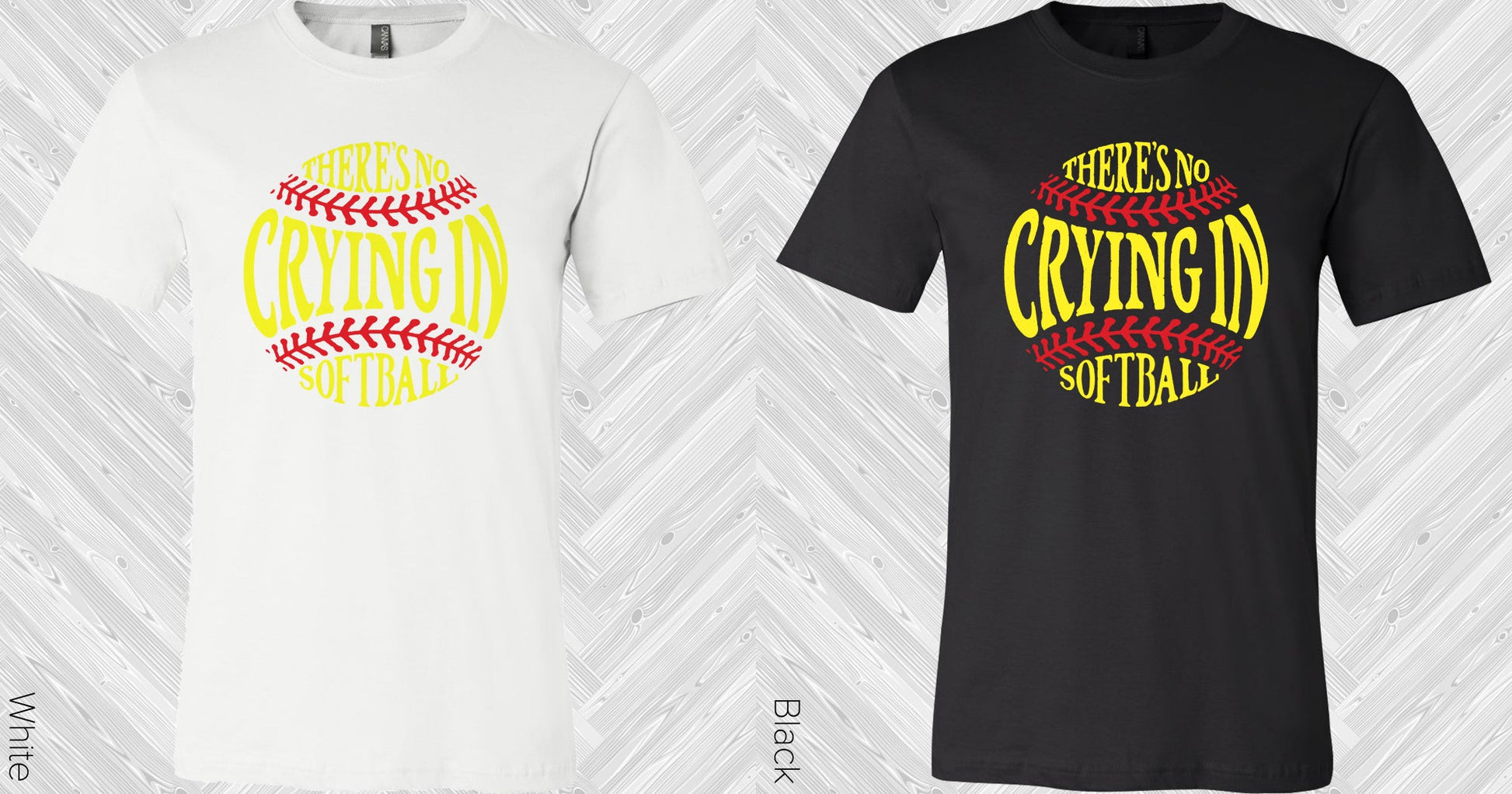 Theres No Crying In Softball Graphic Tee Graphic Tee