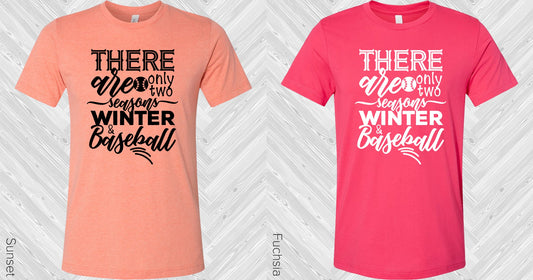 There Are Only Two Seasons Winter And Baseball Graphic Tee Graphic Tee