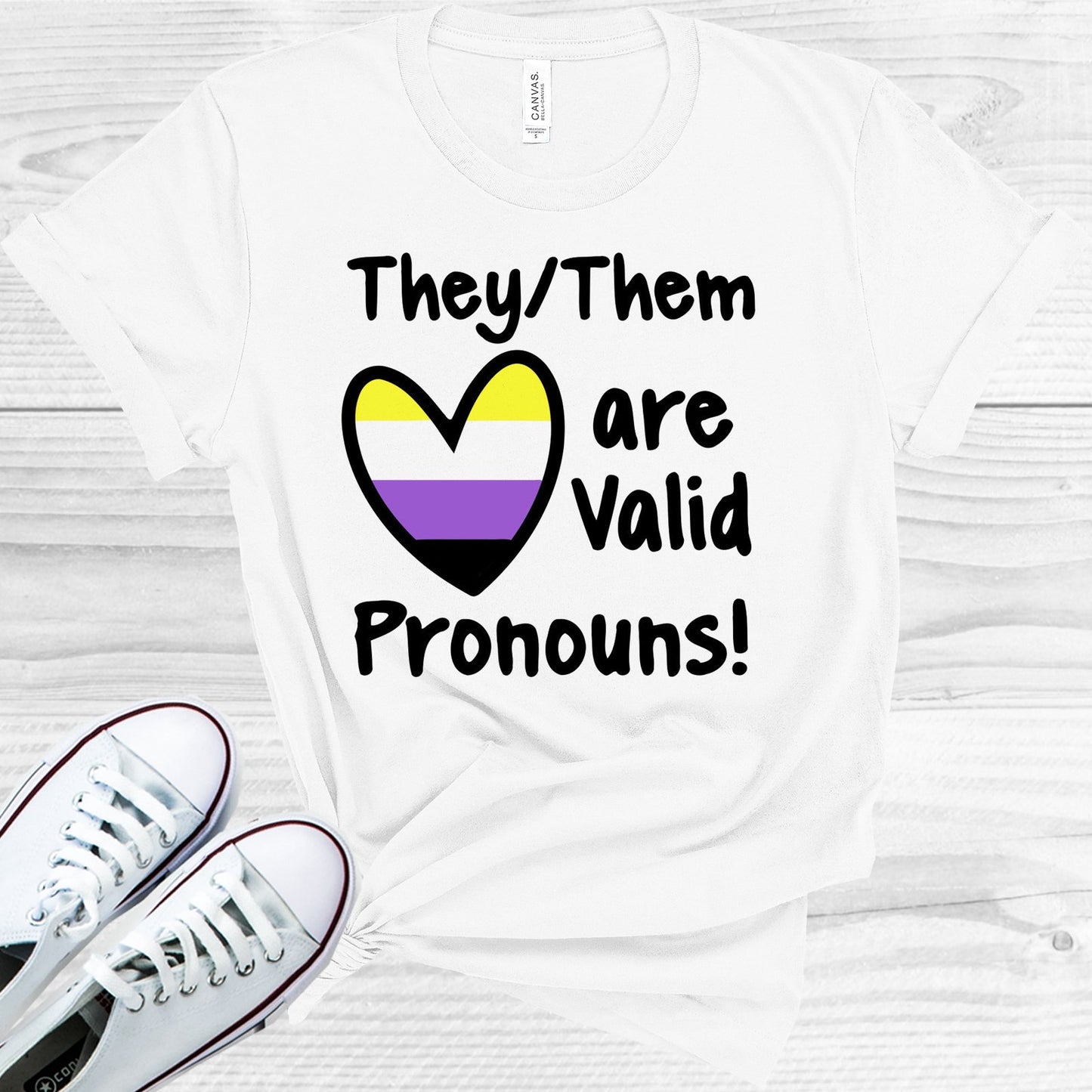 They/them Are Valid Pronouns Graphic Tee Graphic Tee