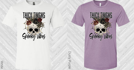 Thick Thighs Spooky Vibes Graphic Tee Graphic Tee