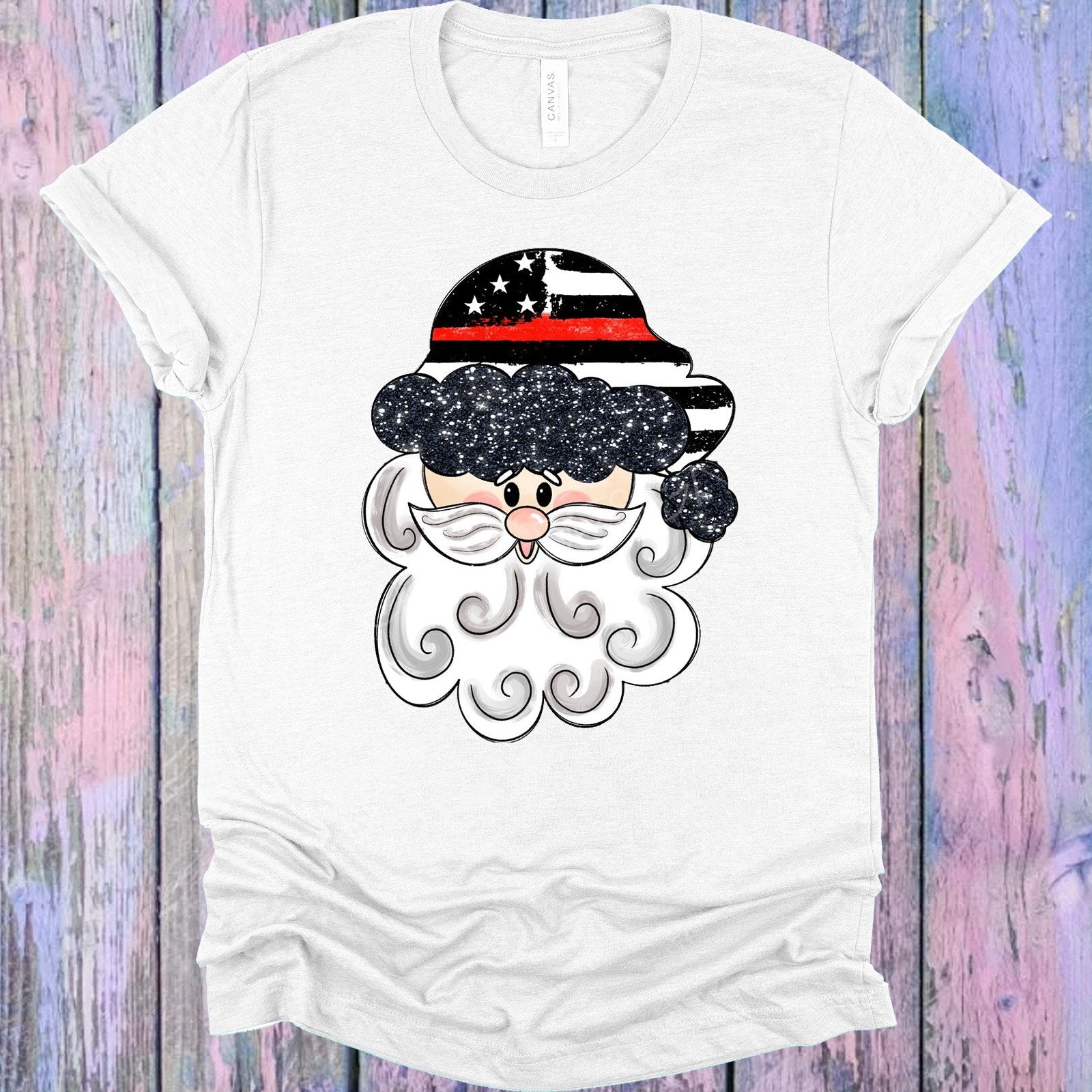 Thin Red Line Santa Graphic Tee Graphic Tee