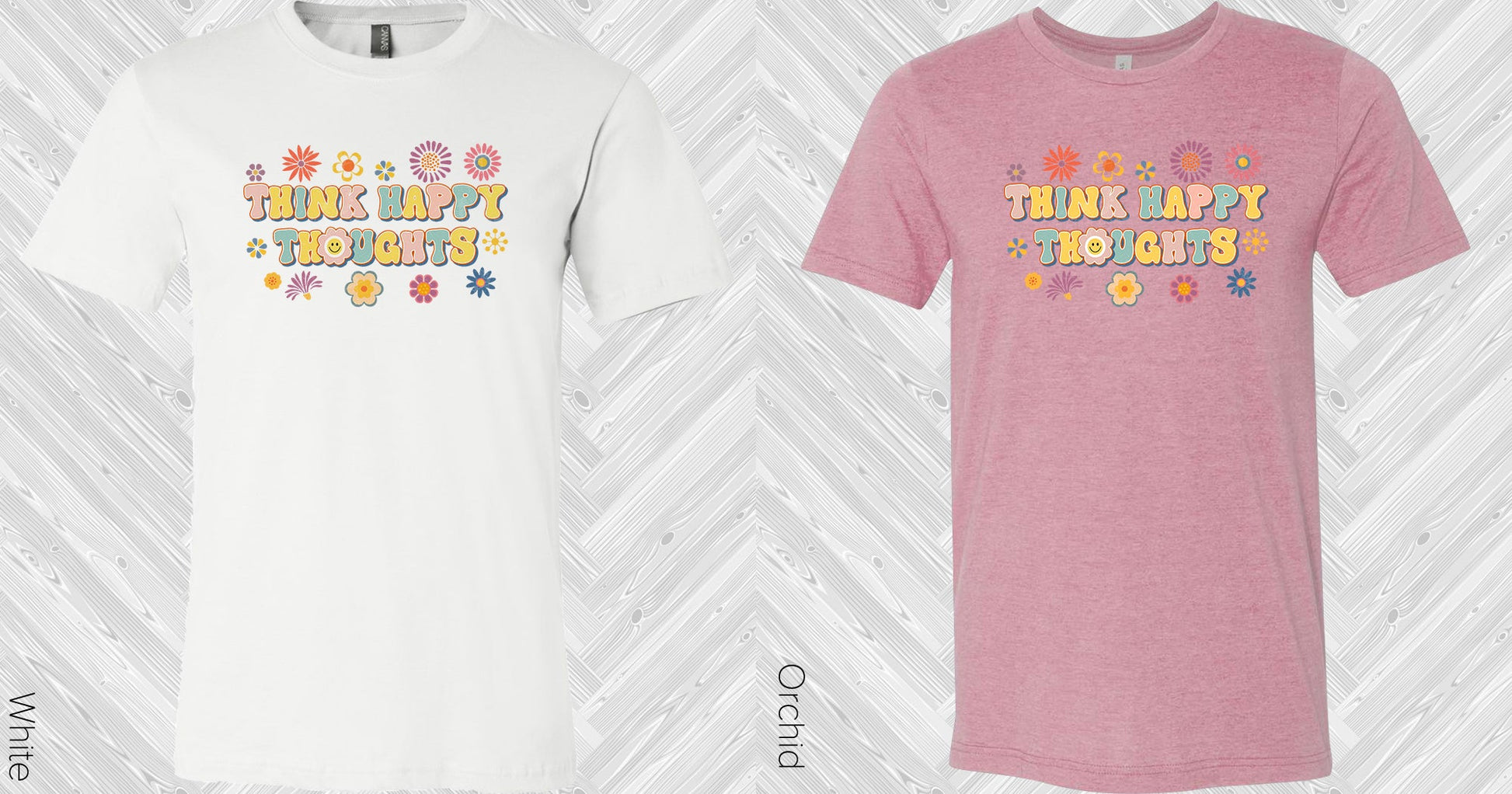 Think Happy Thoughts Graphic Tee Graphic Tee