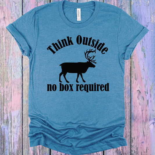 Think Outside No Box Required Graphic Tee Graphic Tee