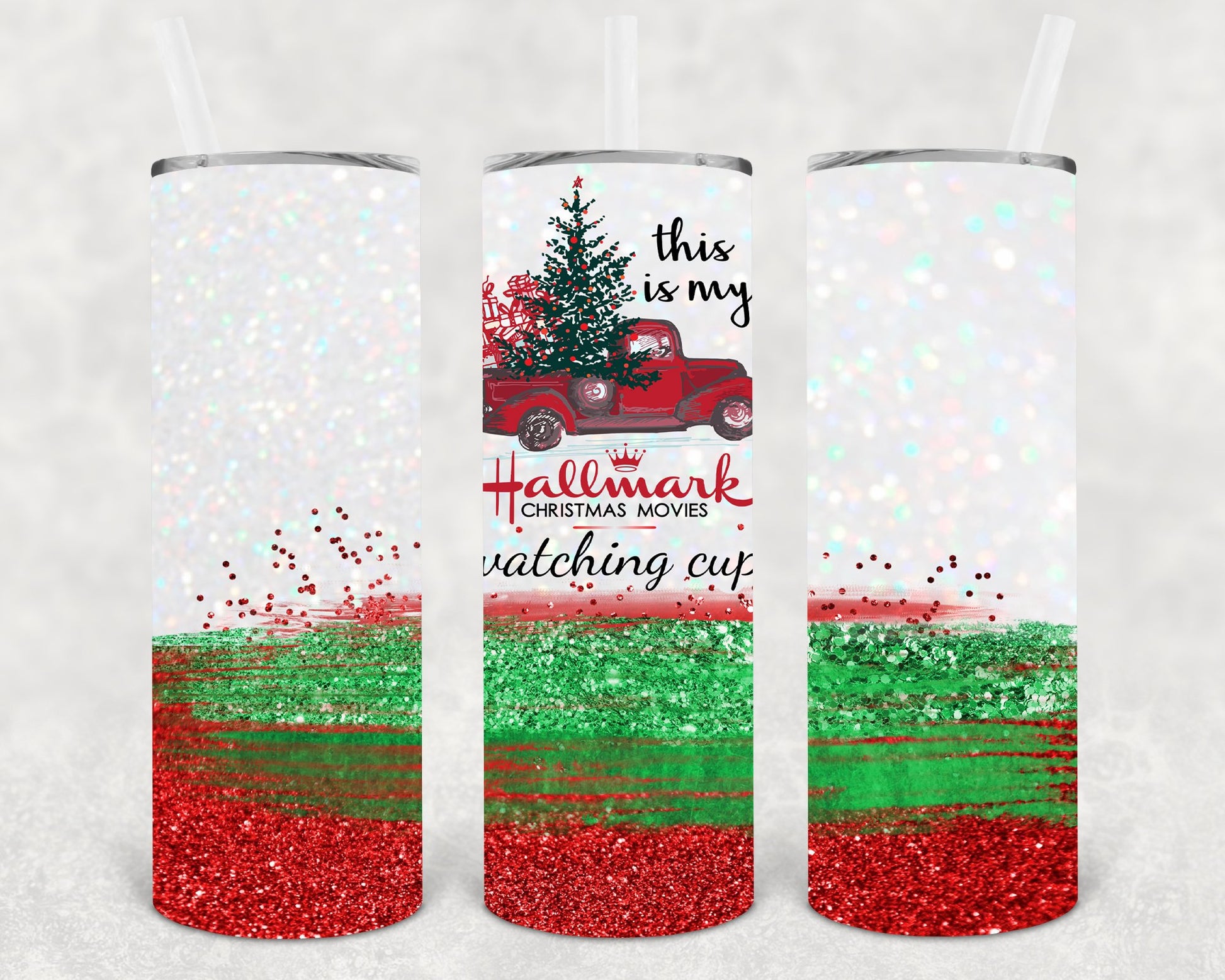 This Is My Hallmark Christmas Movies Watching Cup 20 Oz Skinny Tumbler