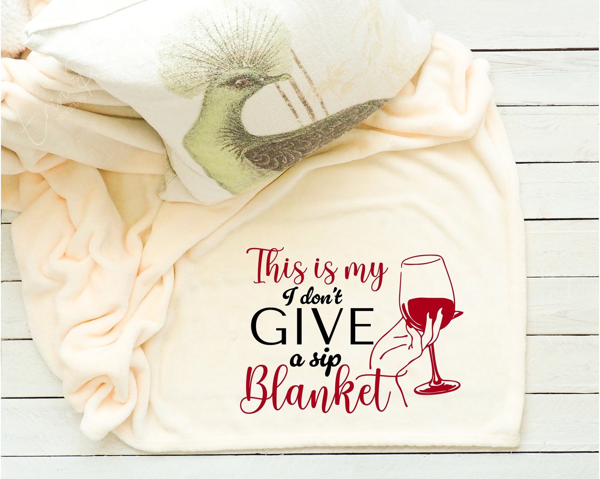 This Is My I Dont Give A Sip Blanket Fleece Throw Blanket