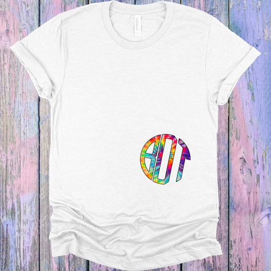 Tie Dye Monogram Graphic Tee Graphic Tee