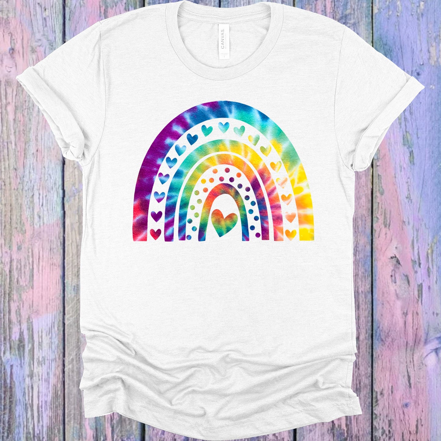 Tie Dye Rainbow Graphic Tee Graphic Tee