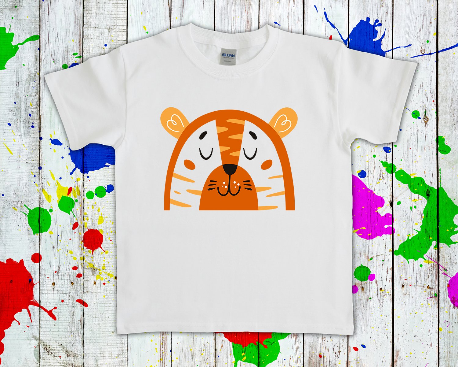 Tiger Rainbow Graphic Tee Graphic Tee