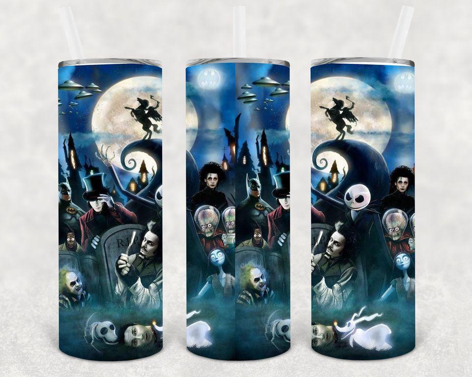 Tim Burton 20 Oz Skinny Tumbler