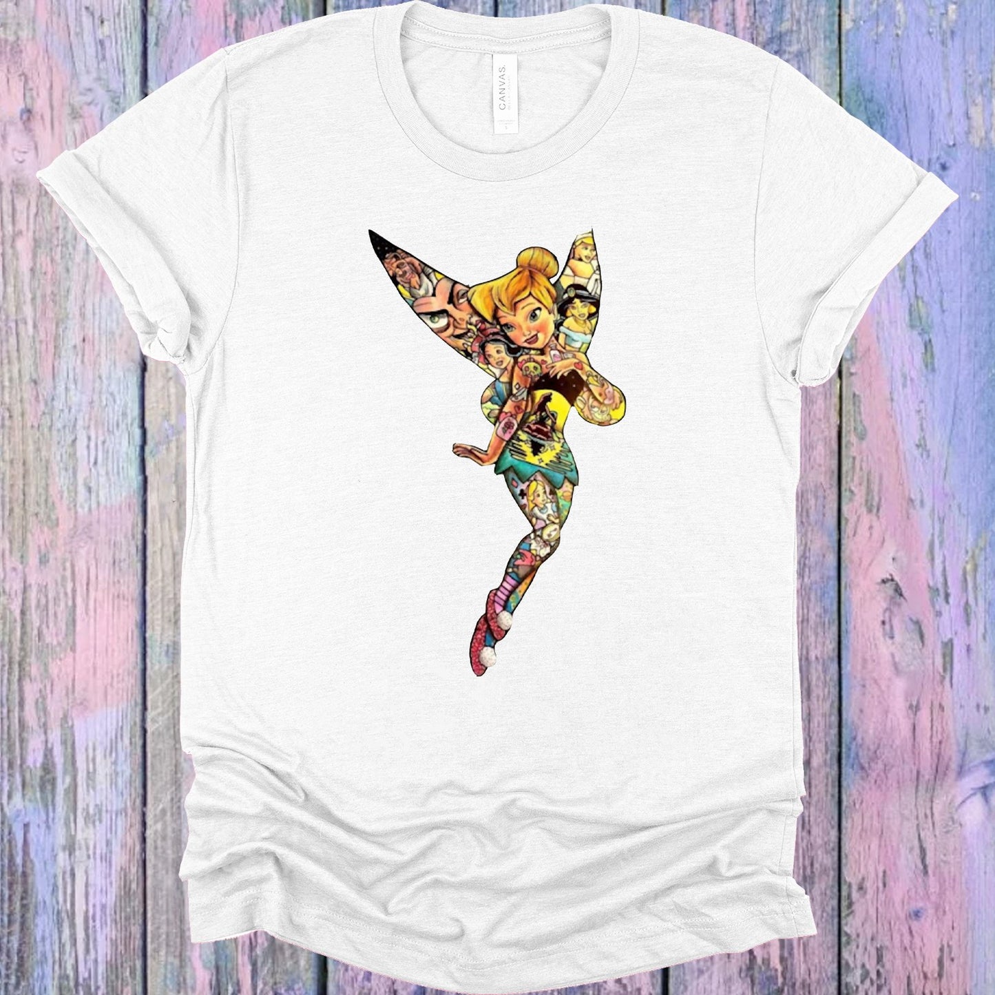 Tinkerbell Collage Graphic Tee Graphic Tee