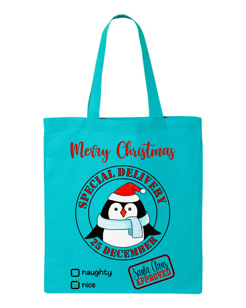 Special Delivery Penguin Tote Bag