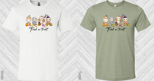 Trick Or Treat Sloth Graphic Tee Graphic Tee