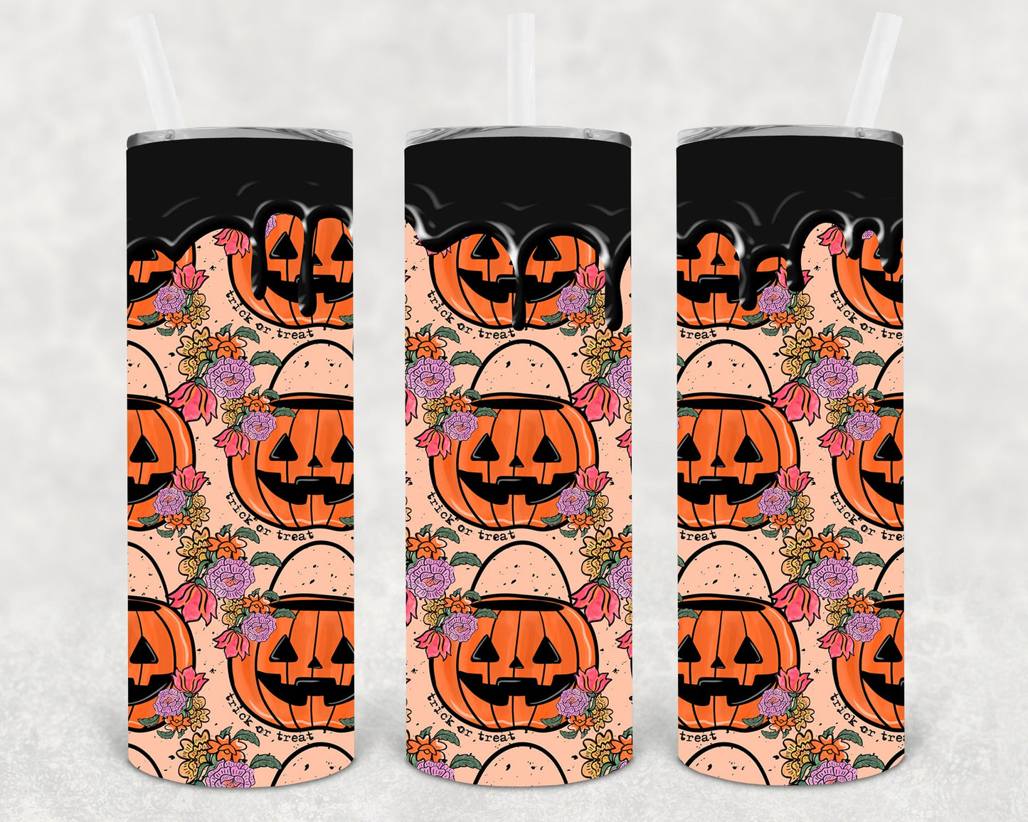 Trick Or Treat 20 Oz Skinny Tumbler