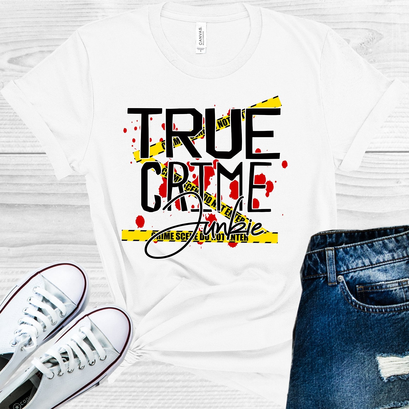 True Crime Junkie Graphic Tee Graphic Tee
