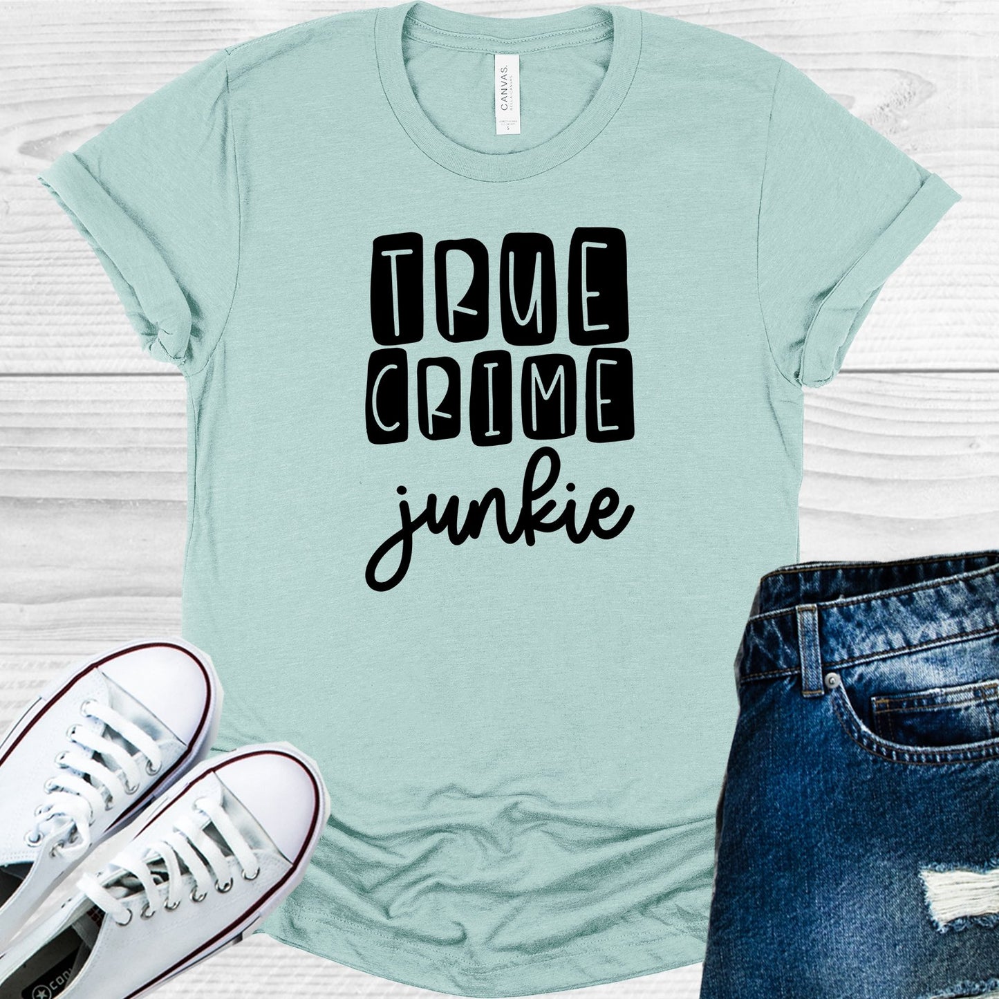 True Crime Junkie Graphic Tee Graphic Tee