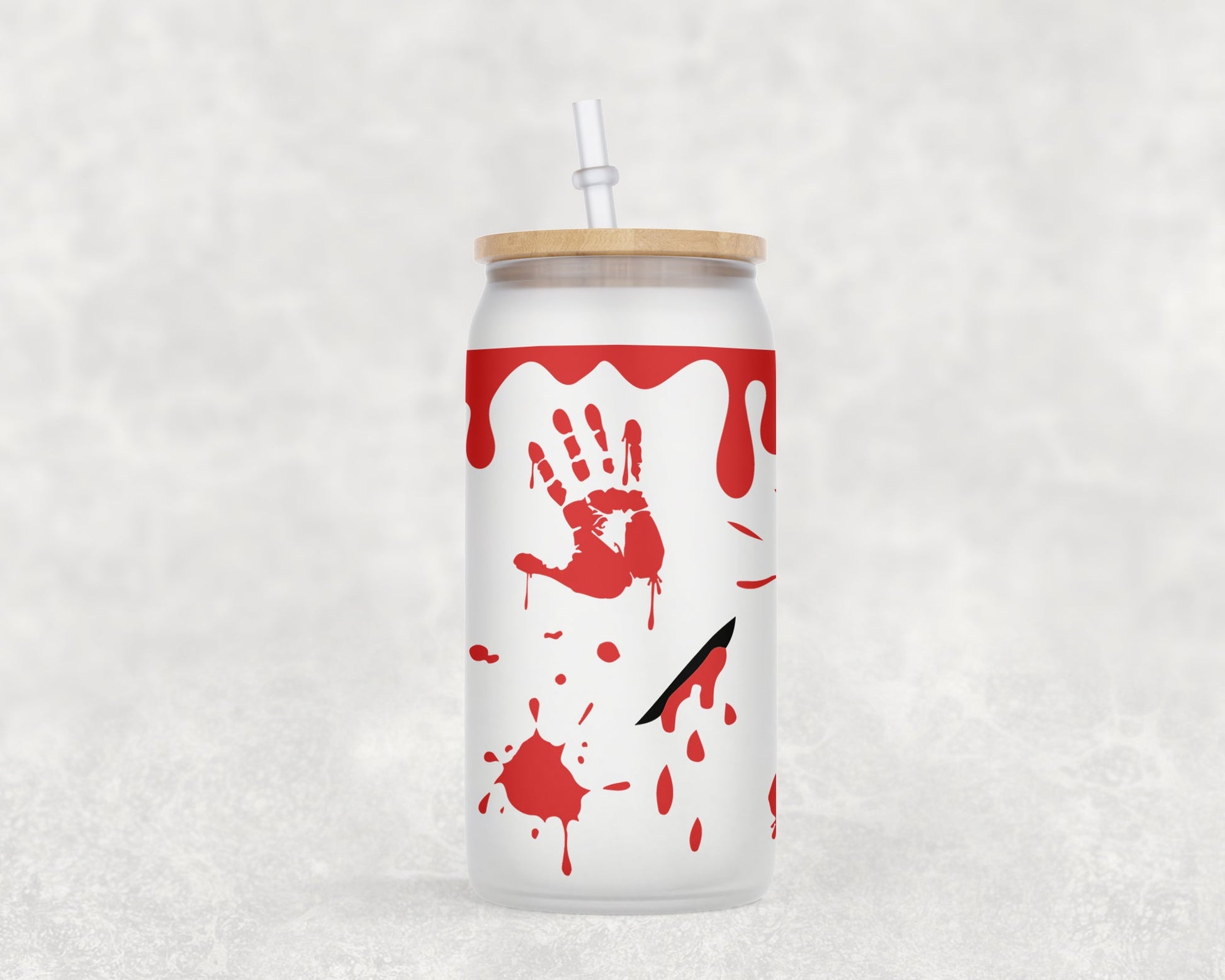 True Crime 16 Oz Glass Can Coffee Mug