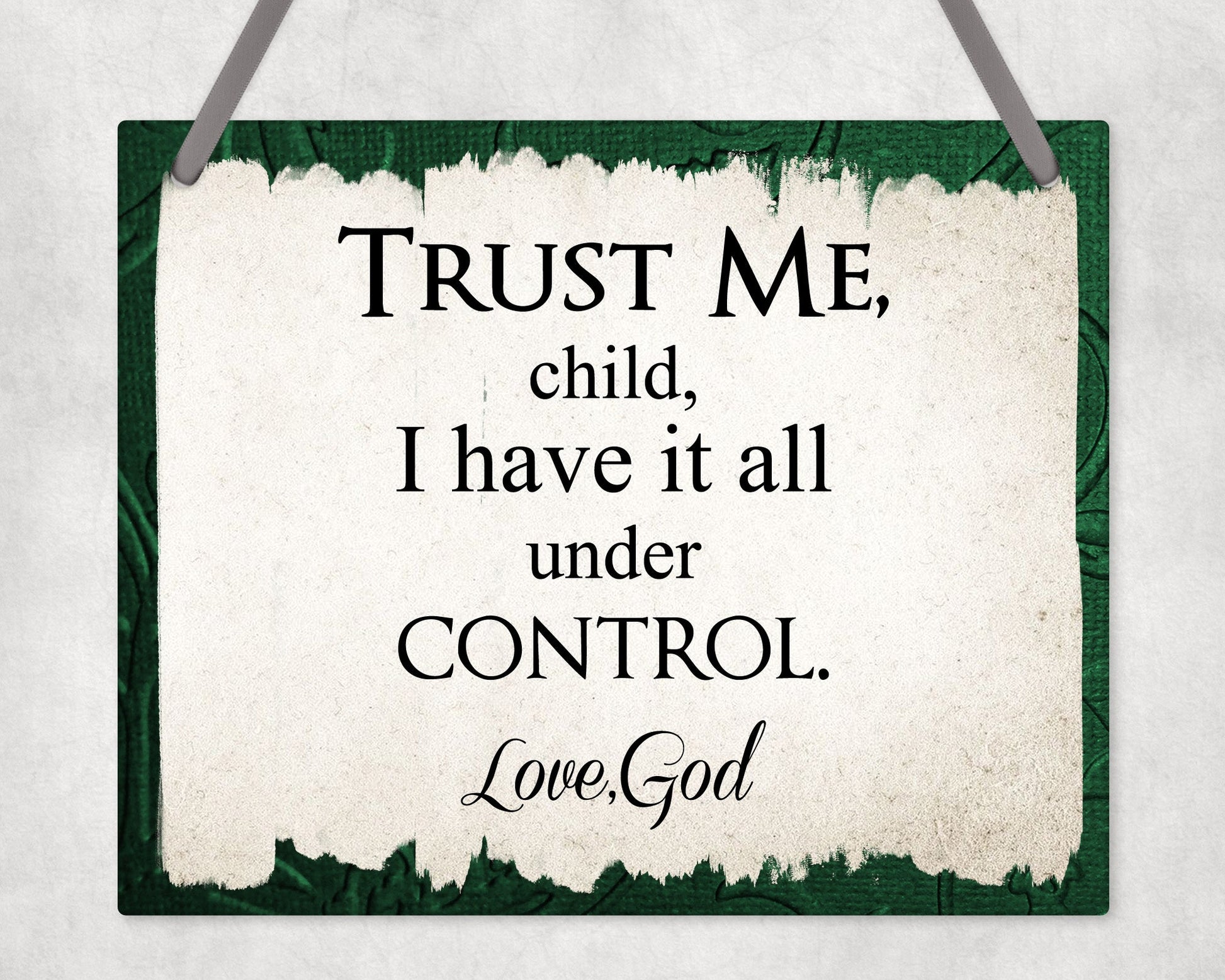 Trust Me Child Wall Sign Hanging