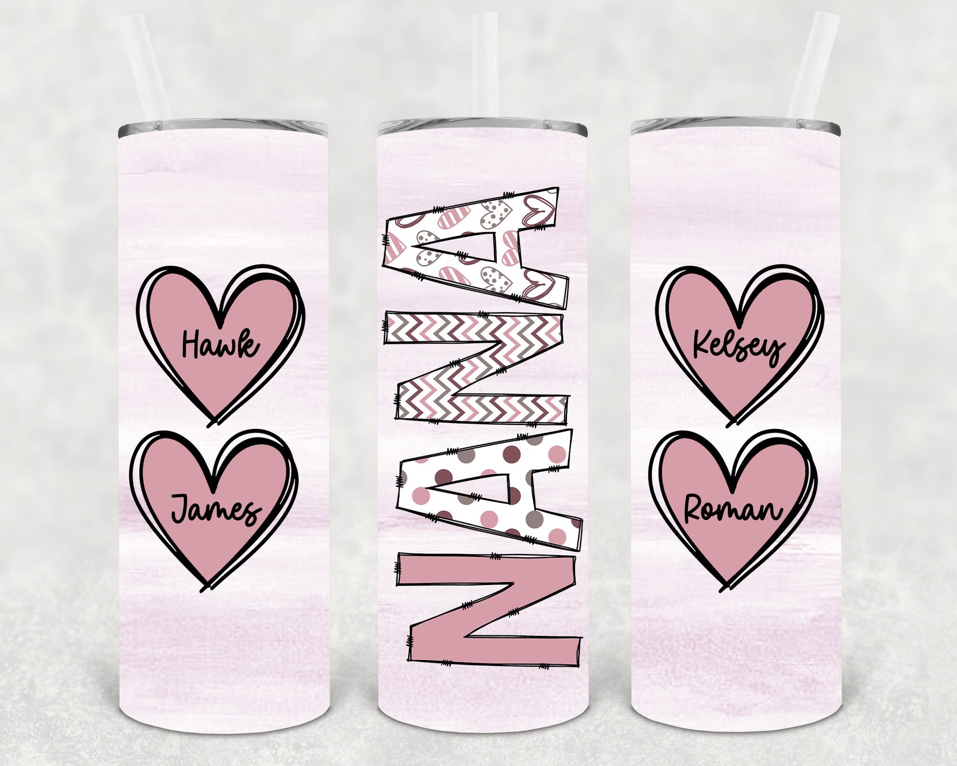 Customized Nana 20 Oz Skinny Tumbler