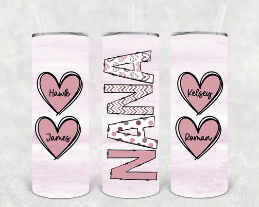 Customized Nana 20 Oz Skinny Tumbler