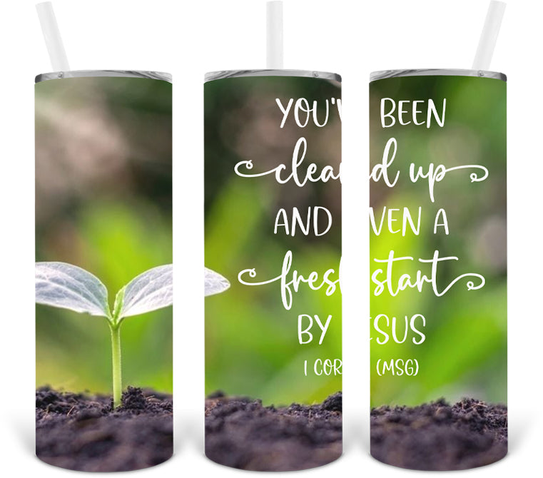 Fresh Start Church - Youve Been Cleaned Up Tumbler