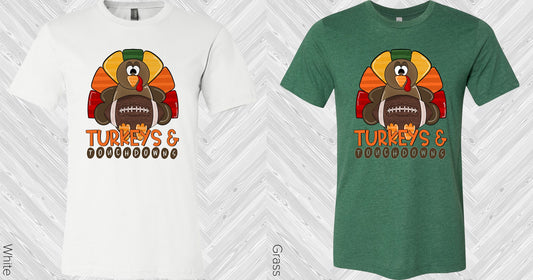 Turkeys And Touchdowns Graphic Tee Graphic Tee